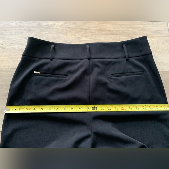 DKNY High Waisted Rise Black Dress Pants Ankle Crop Office Work Career Cropped - Picture 3 of 6